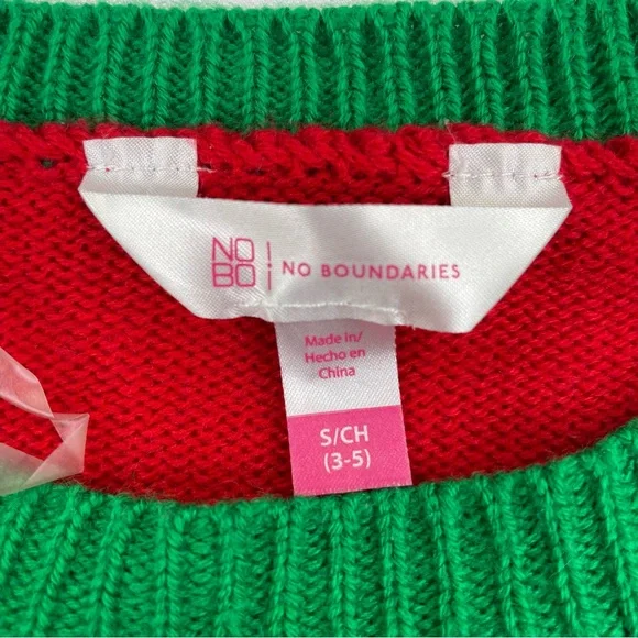 Too Cute To Be Naughty Christmas Sweater Youth S Or Women XS Ugly Sweater Party - Picture 4 of 7